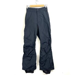 COLUMBIA Snow Ski Pants Womens Small Vintage Elastic High Waist Black Waterproof